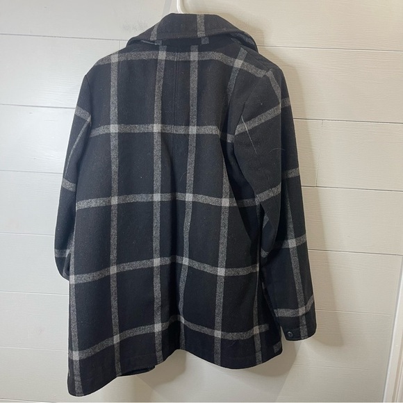 Gap | Wool Blend Button Front Pea Coat Size Medium - Picture 8 of 8